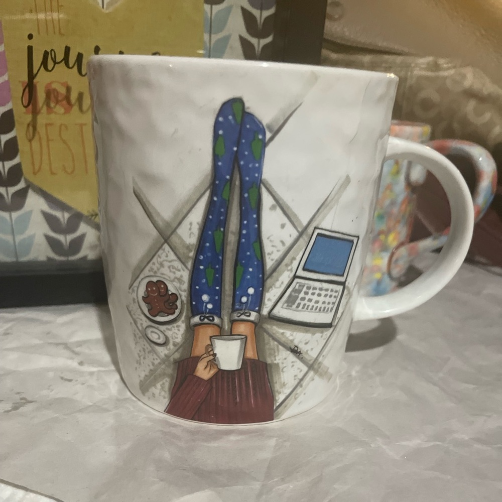 Rongrong knee socks mug